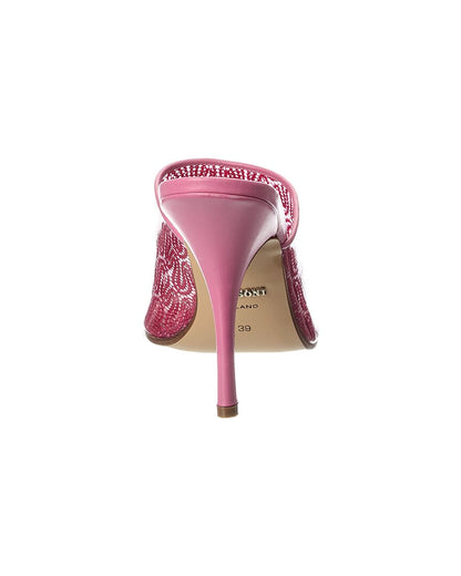 vinyl & leather sandal
