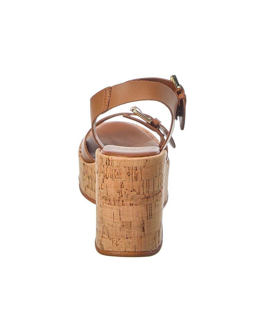 kamia leather wedge sandal