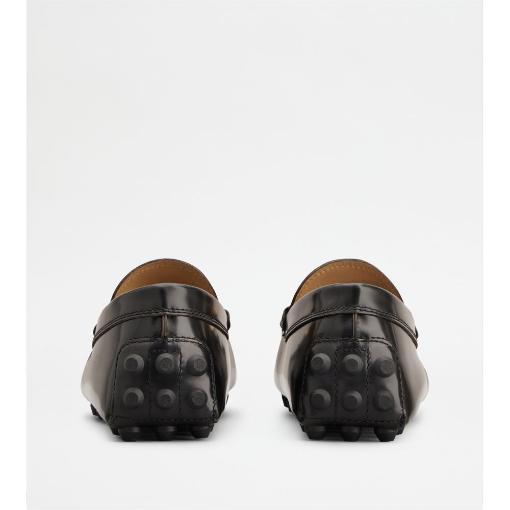 gommino bubble loafers in leather