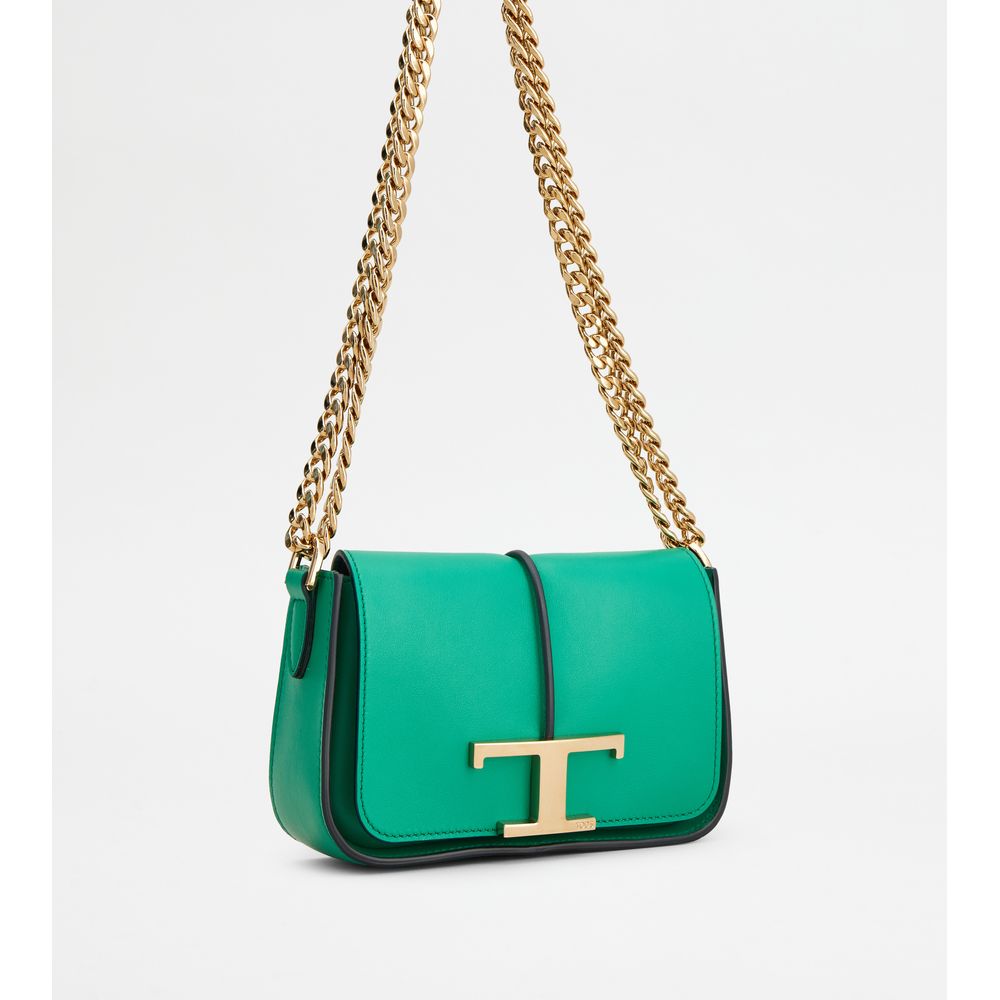 t timeless crossbody bag in leather micro