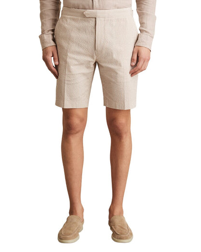 30" Waist - tan/white