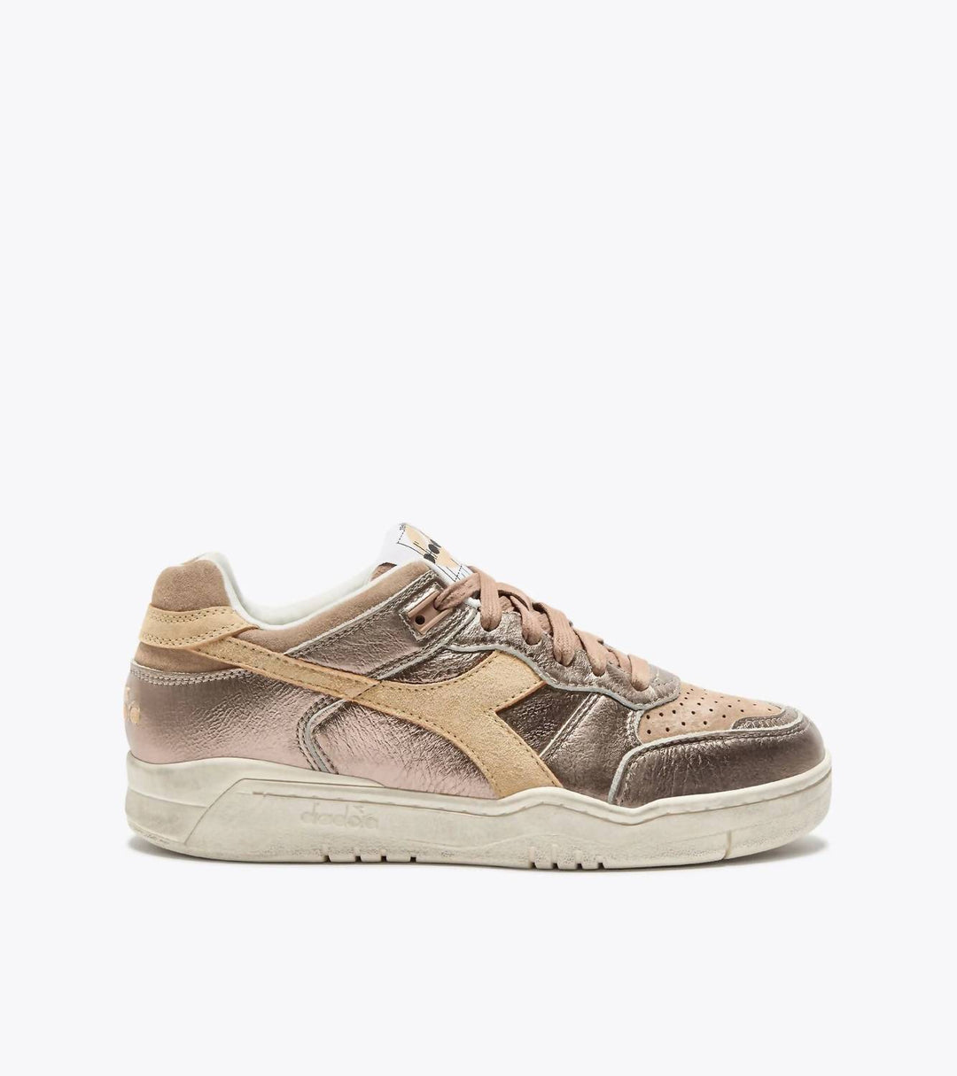 men's uniform heritage leather sneaker in brown