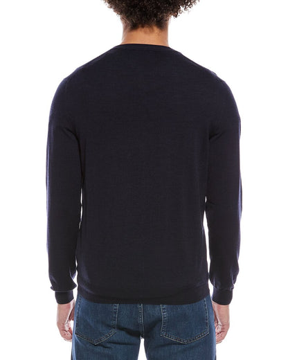 zanone by  v-neck wool-blend cardigan