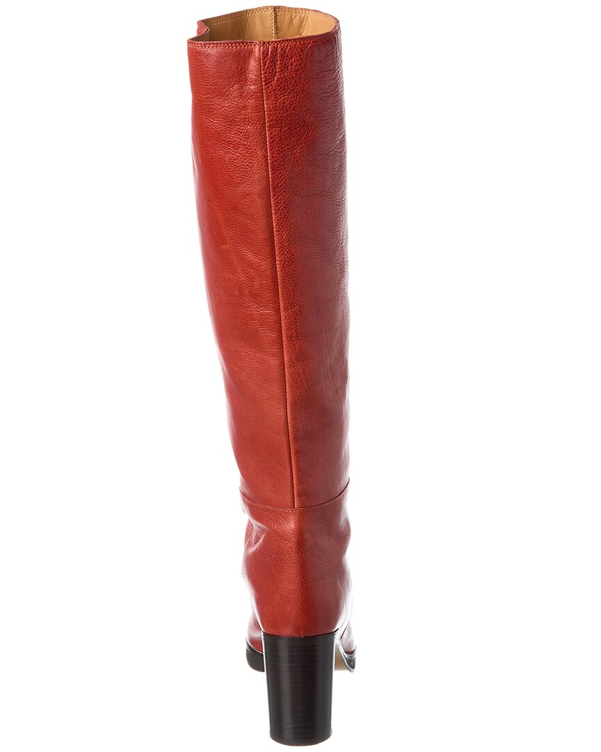 leather over-the-knee boot