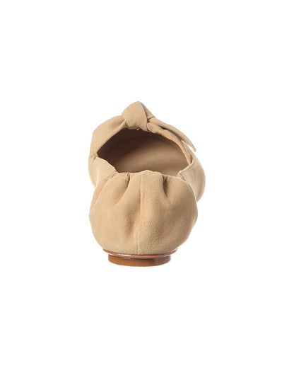 clarita suede ballerina flat