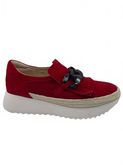 women's qerene platform shoes in red