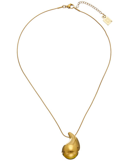 plated necklace & earrings set