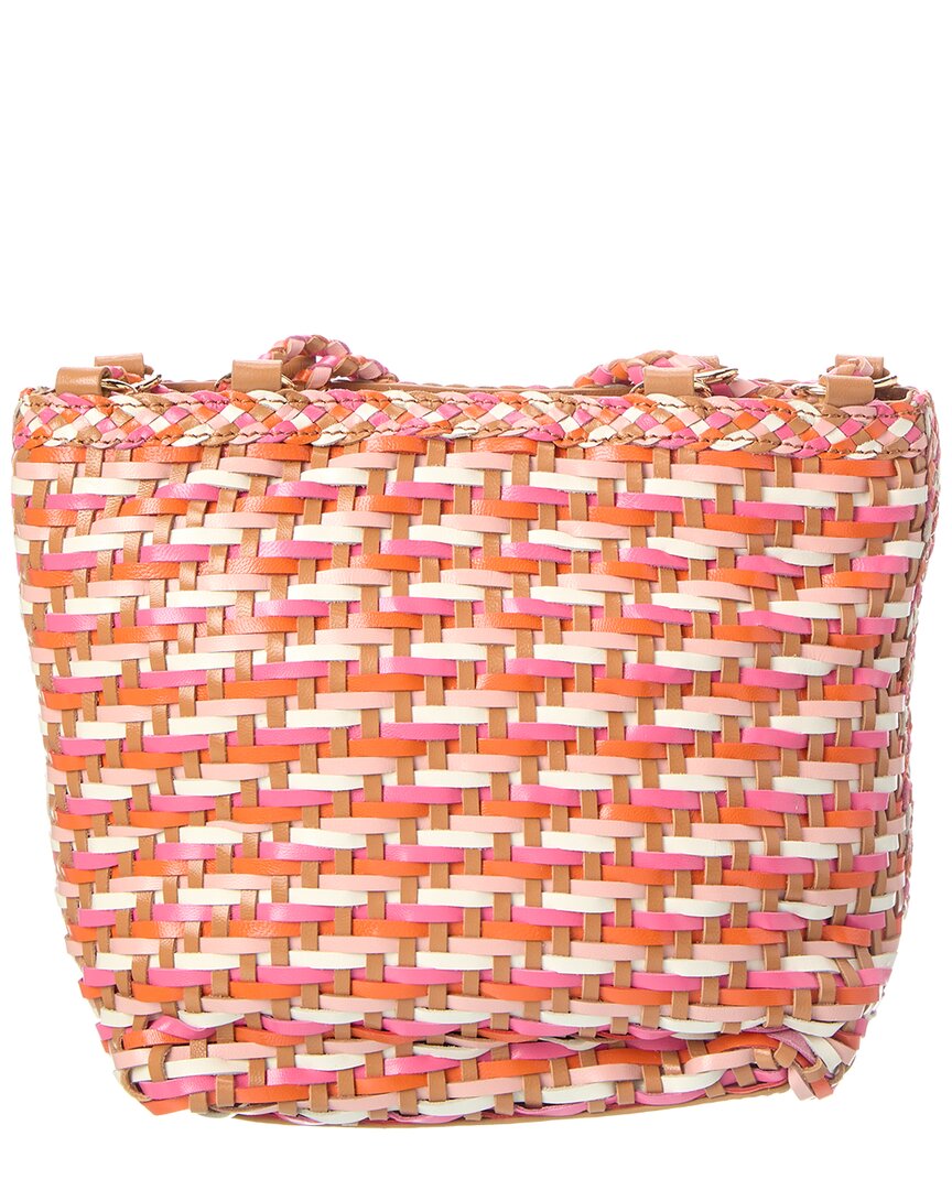 annick leather bucket tote