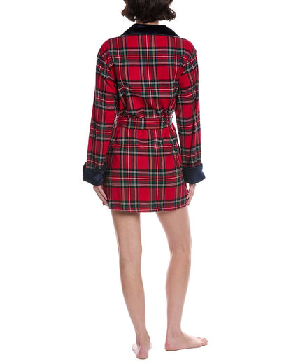 flannel short robe