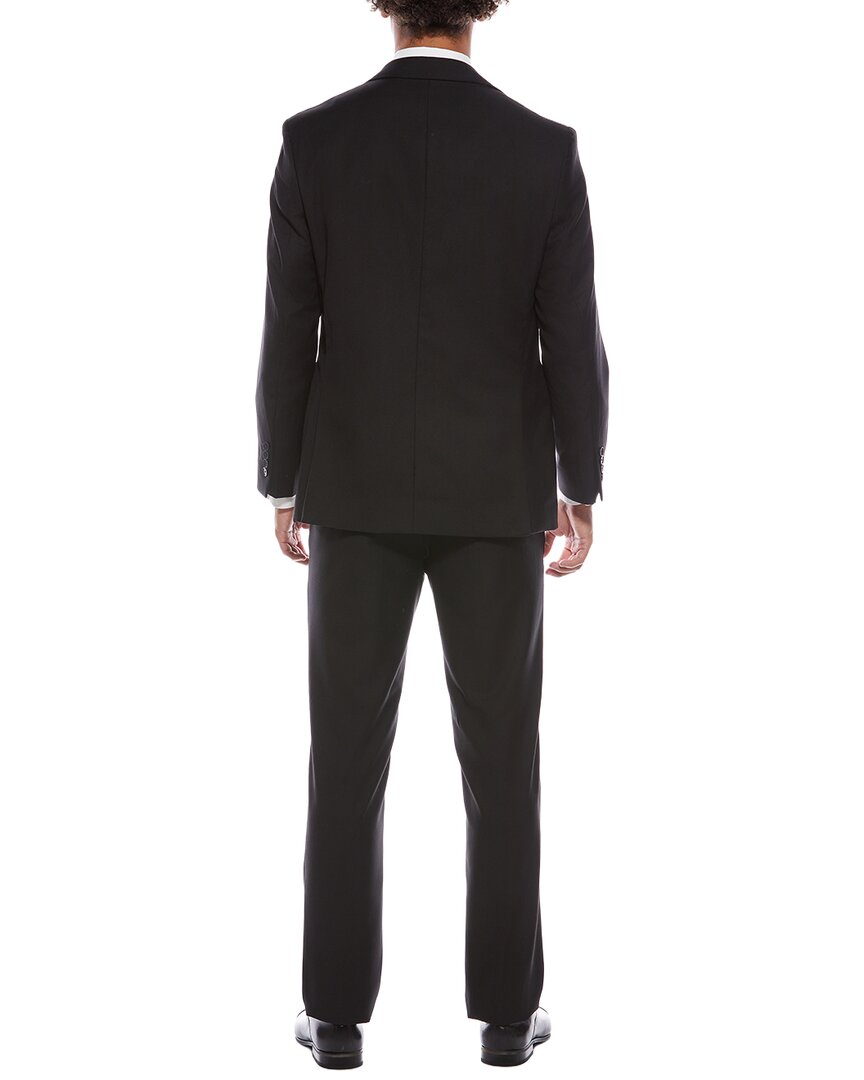 2pc suit with flat front pant