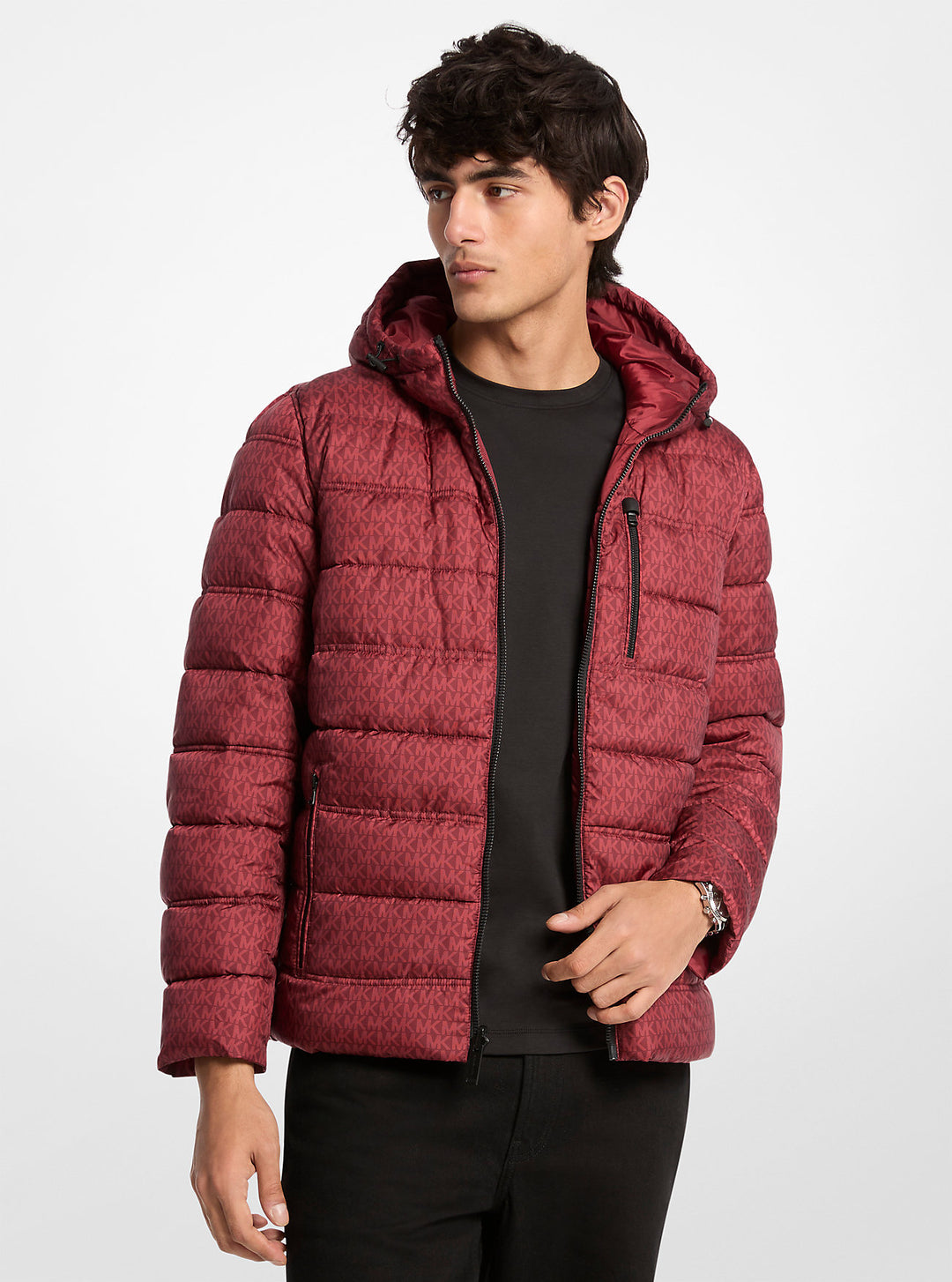 signature logo reversible jacket
