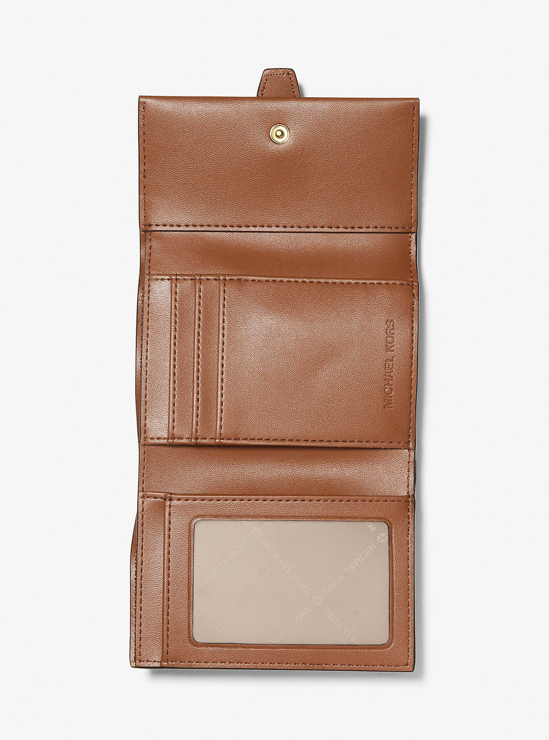 greenwich medium signature logo trifold wallet