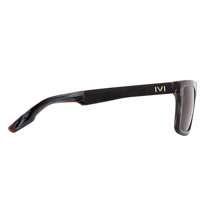 men's sepulveda sunglasses in polished double horn - black / bronze polarized