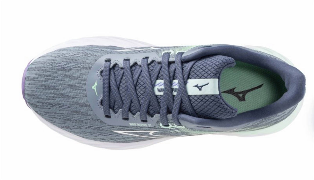 women's wave inspire 21 running shoes in tradewinds/white