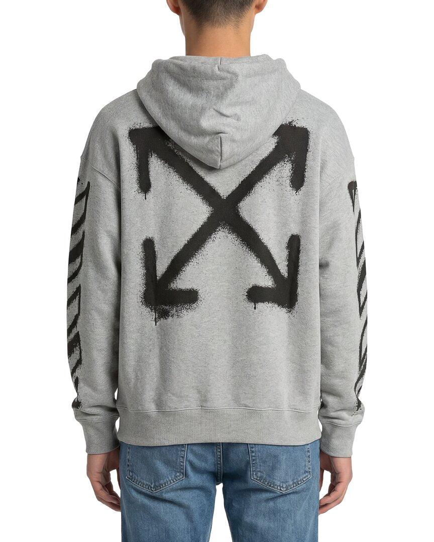 off-white virgil spray arrow hoodie