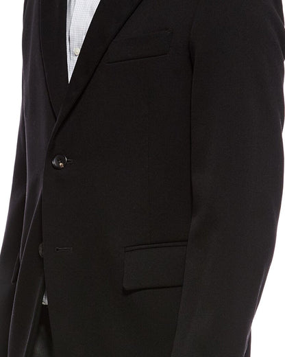 single breasted boxy wool jacket