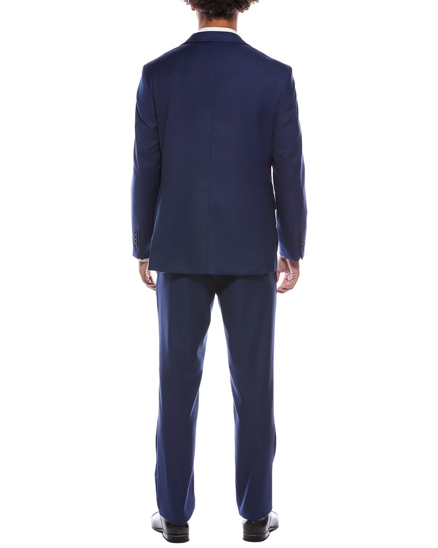 2pc suit with flat front pant