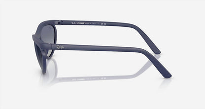 men's liteforce sunglasses in matte blue mirror blue