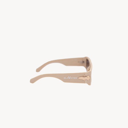 men's elavated sunglasses in sweet cream