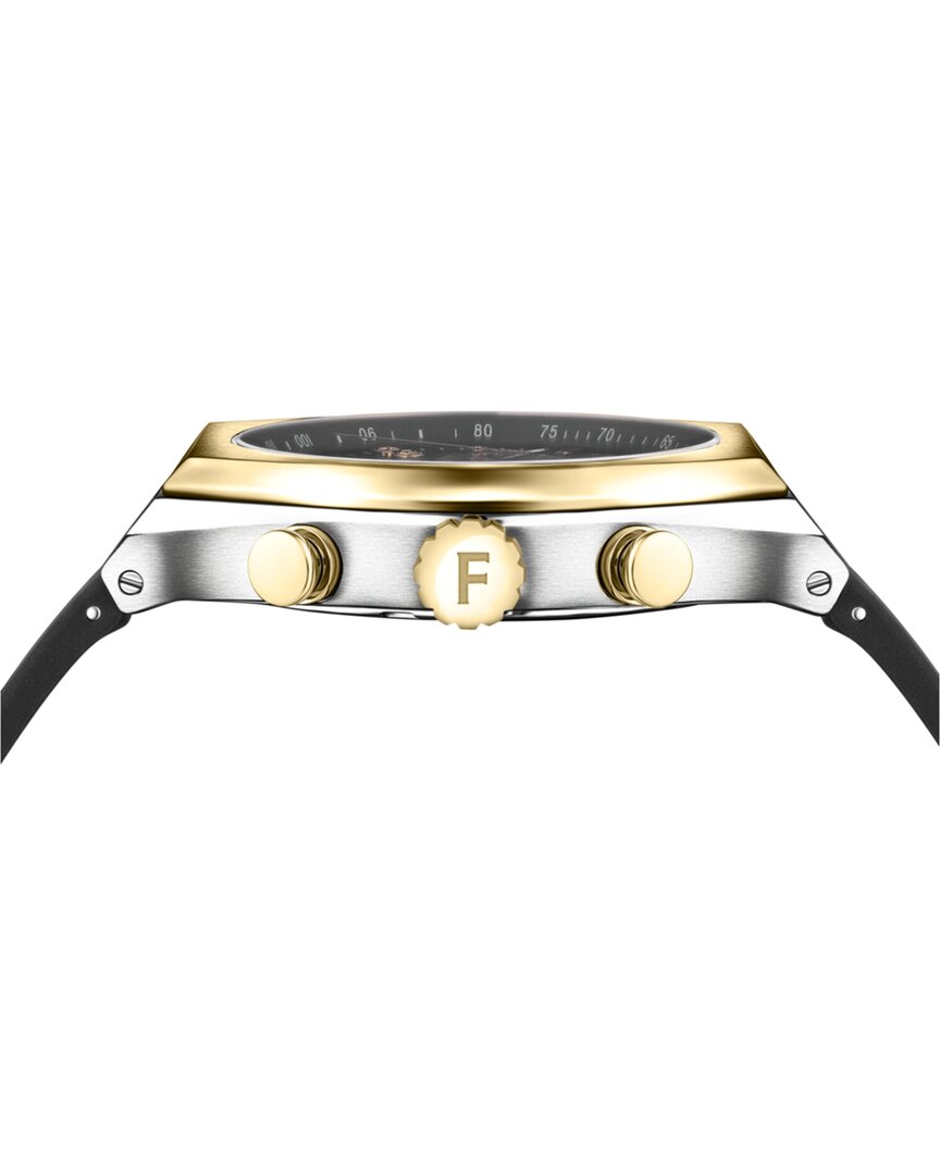 ferragamo men's tonneau chrono watch