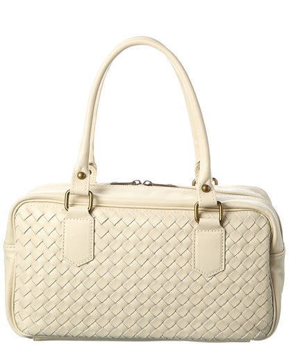 chloe hand woven large leather shoulder bag