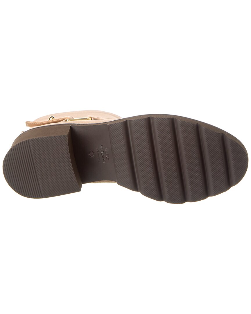boulevard moto zip suede bootie