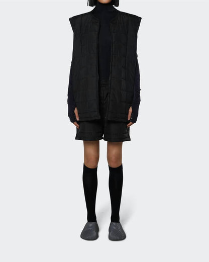 unisex versatile liner vest in black