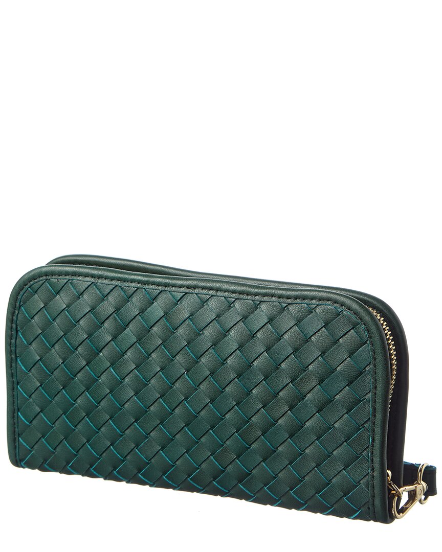 sabrina hand woven leather wallet