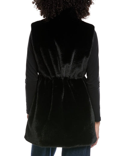 drawstring cinched vest