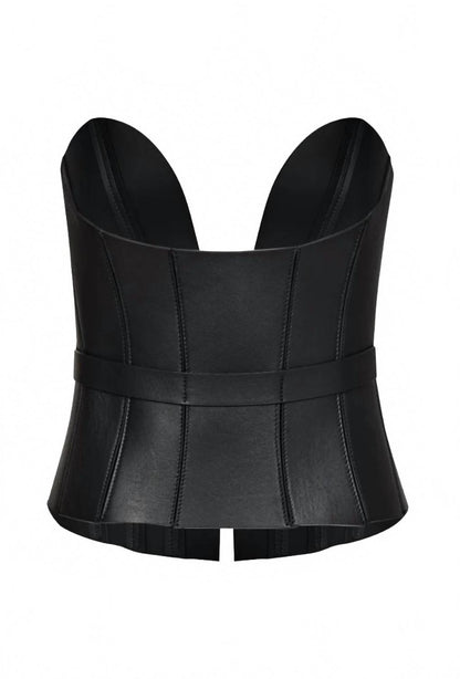 women's corset belt in black