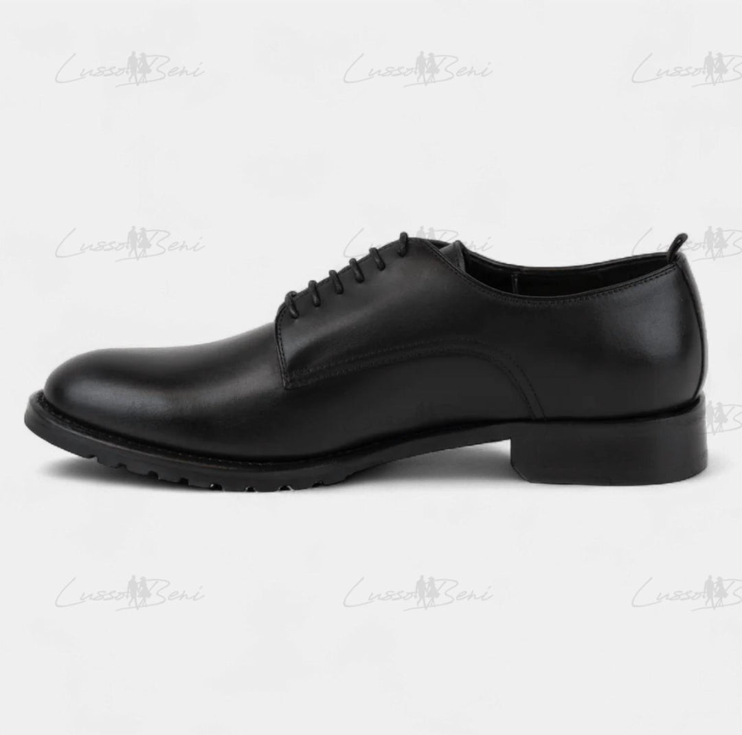 men's democritus leather shoes in black