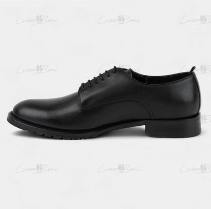 men's democritus leather shoes in black