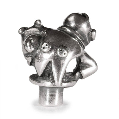 women's magician bead charm in silver