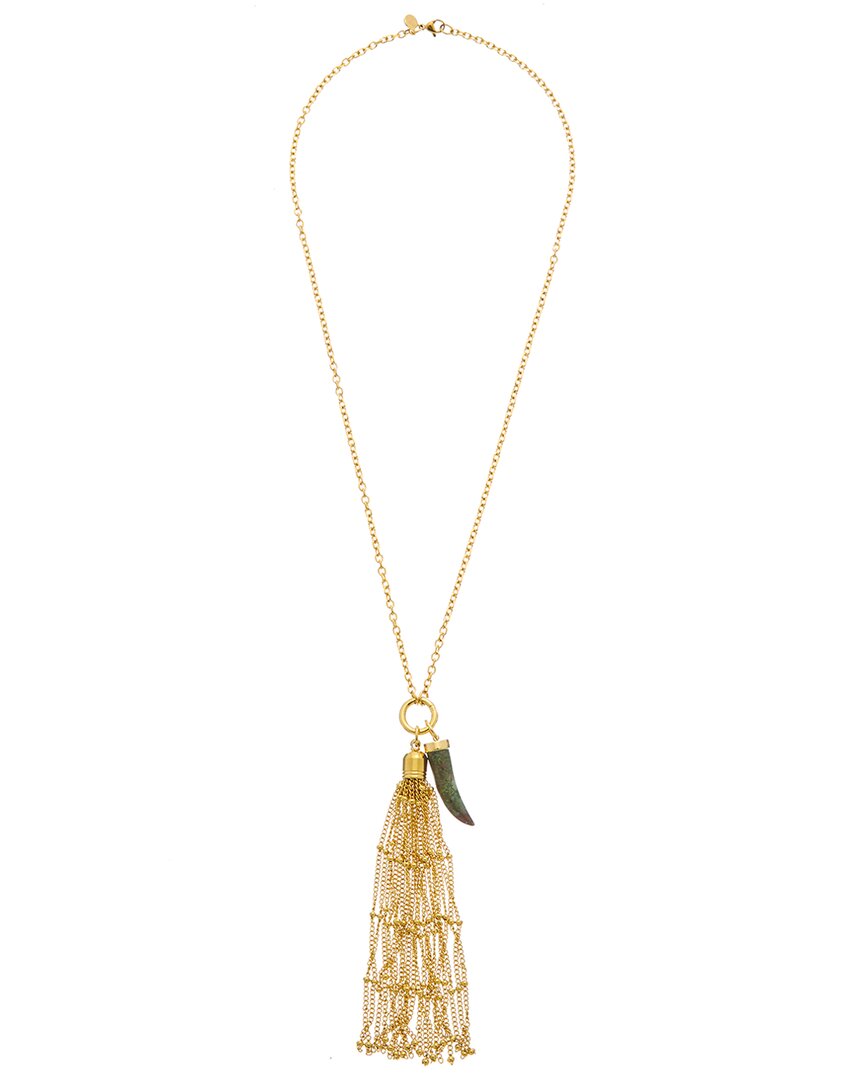 18k plated stainless steel pendant necklace