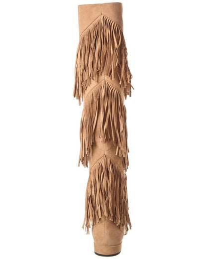suede over-the-knee boot