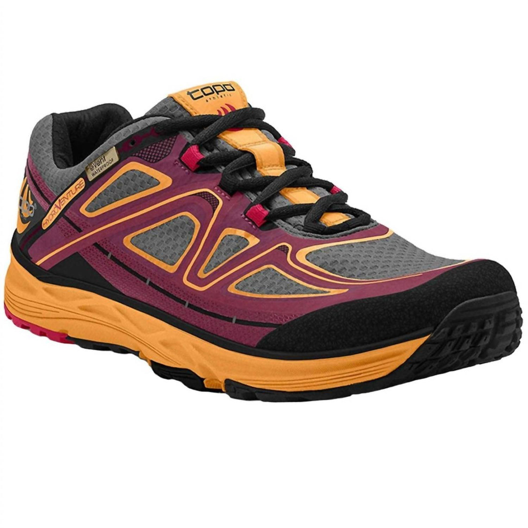 US 6.5 - burgundy/peach