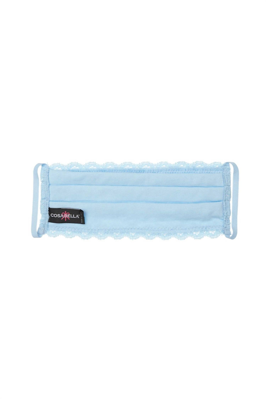 women's never say never pleated face mask in sorrento blue