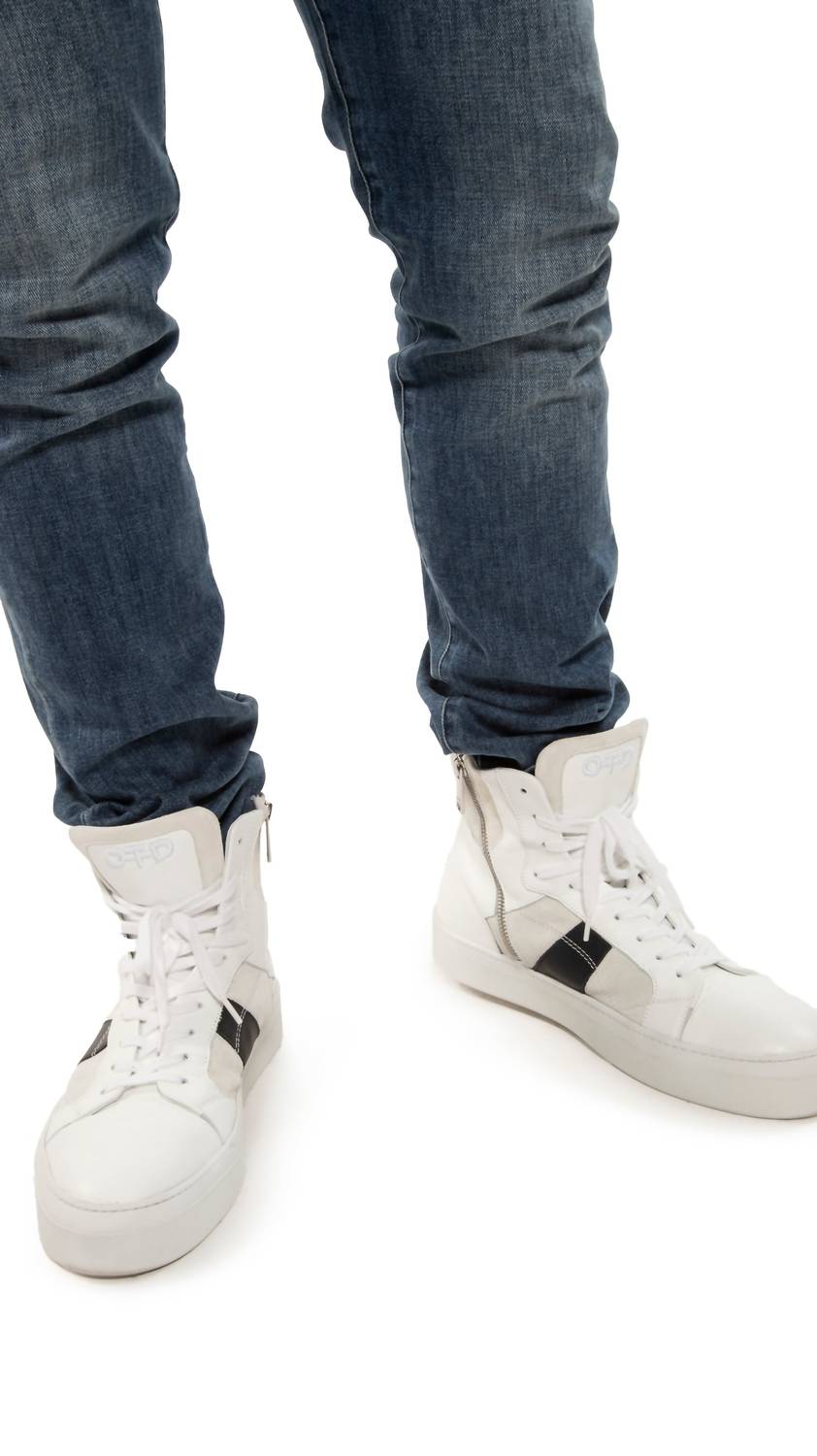 skinny fit cotton-stretch jeans in dark indigo