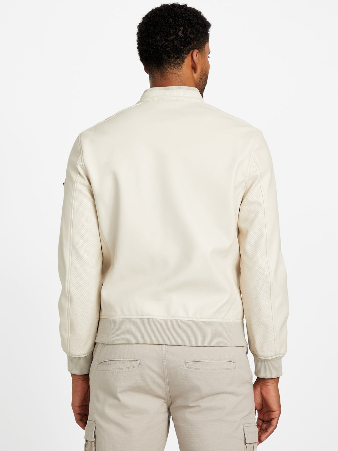 faris faux-leather biker jacket