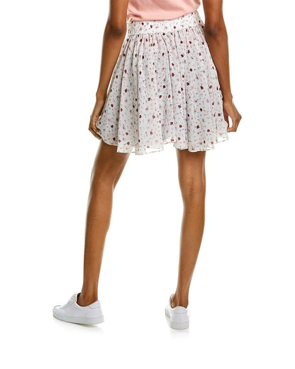 woven print skirt