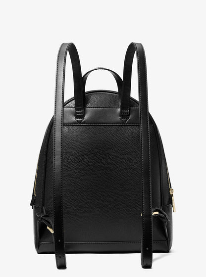 rhea medium pebbled leather backpack