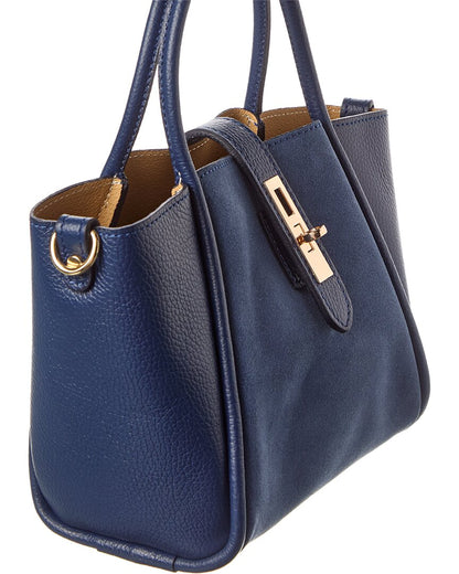 tate leather & suede tote