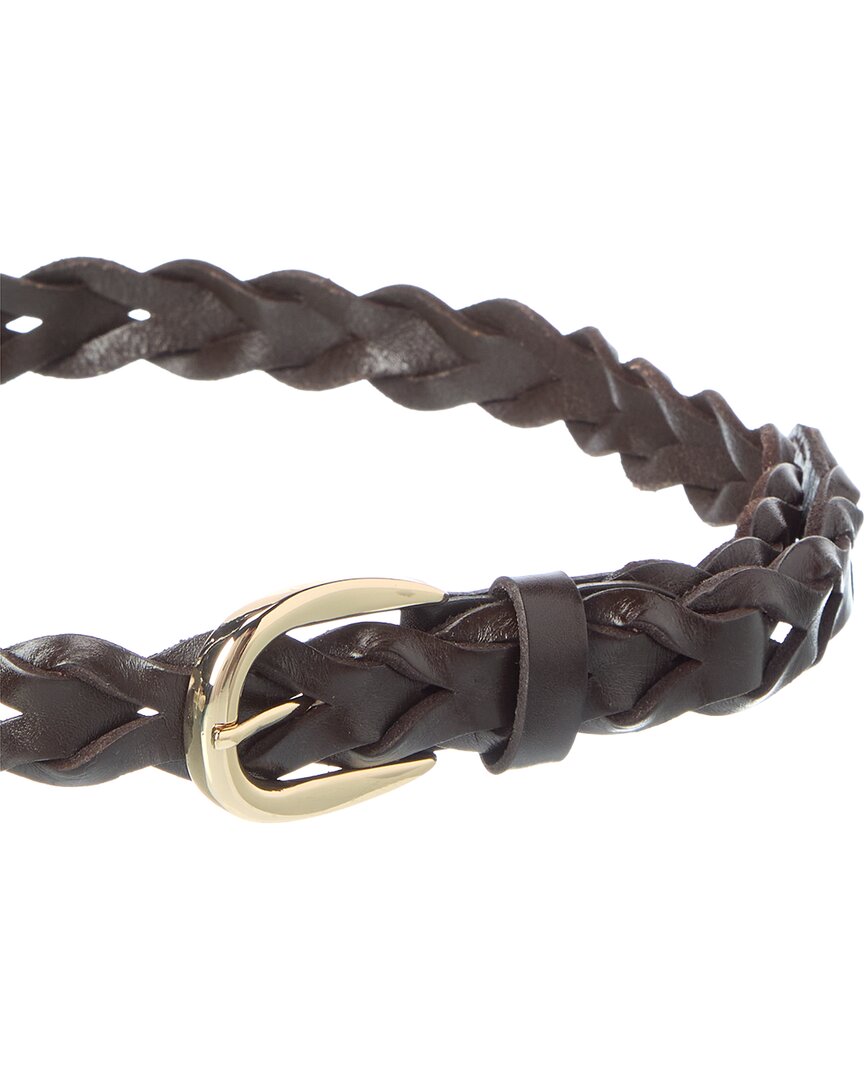 leather braided belt