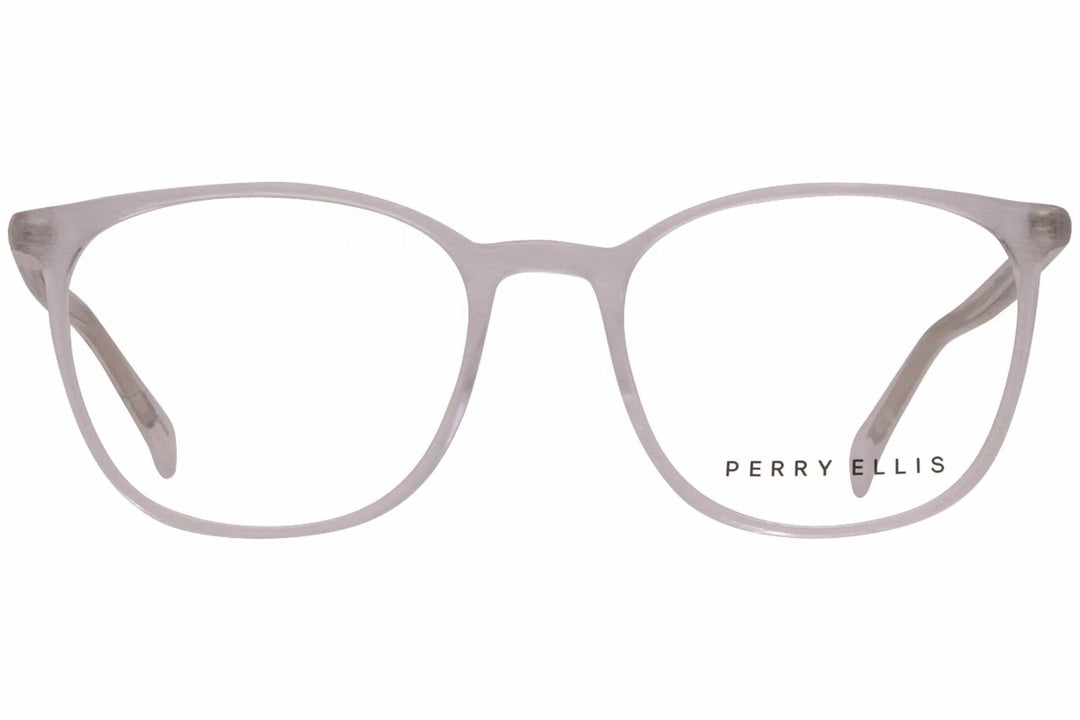 men's pe433-3 square eyeglasses in crystal