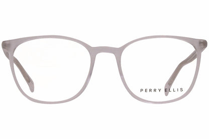 men's pe433-3 square eyeglasses in crystal
