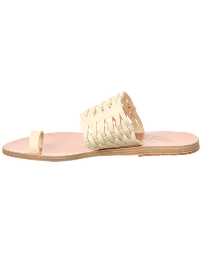 thalia woven leather sandal