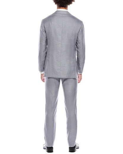 2pc cashmere, linen, & silk-blend suit