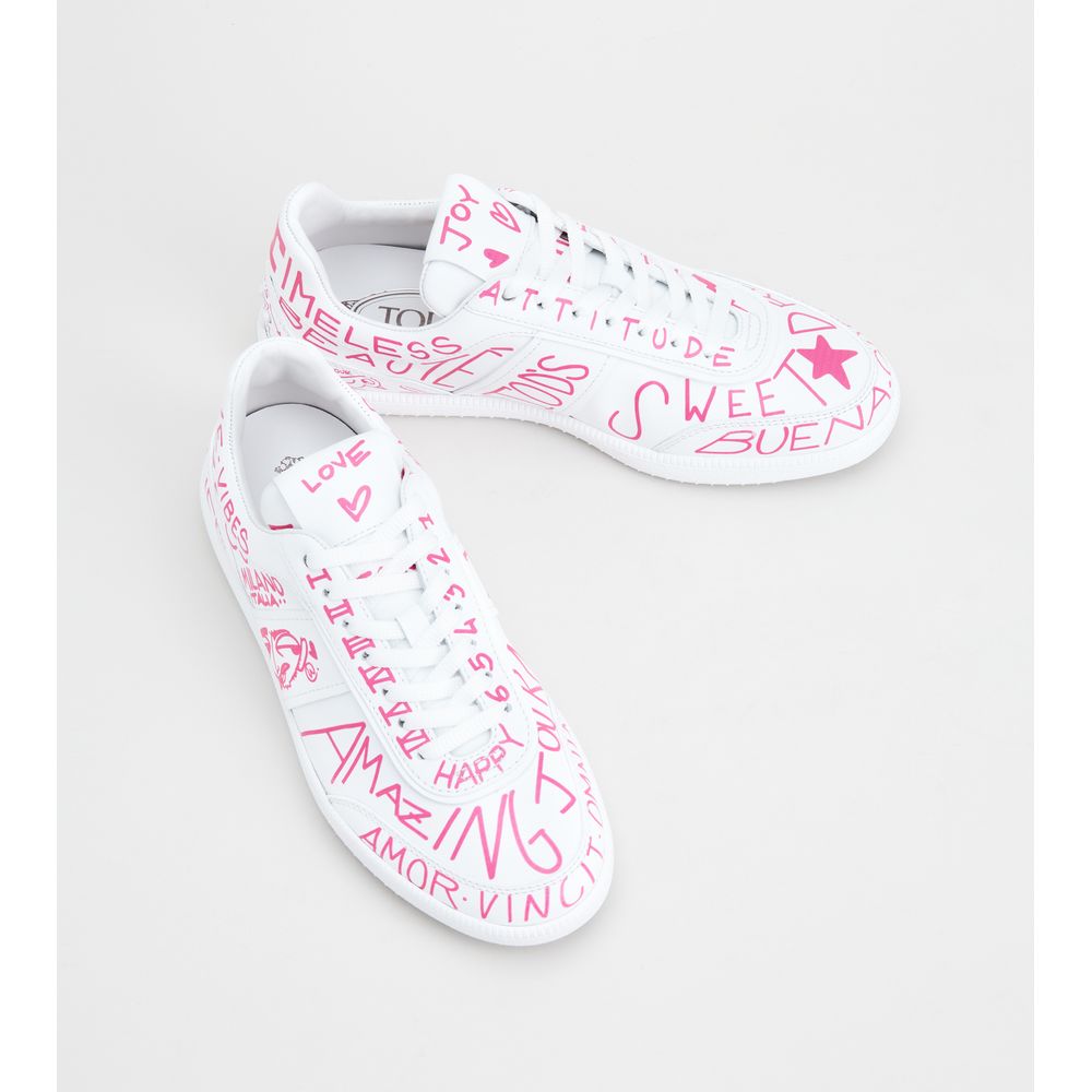 tabs sneakers in leather