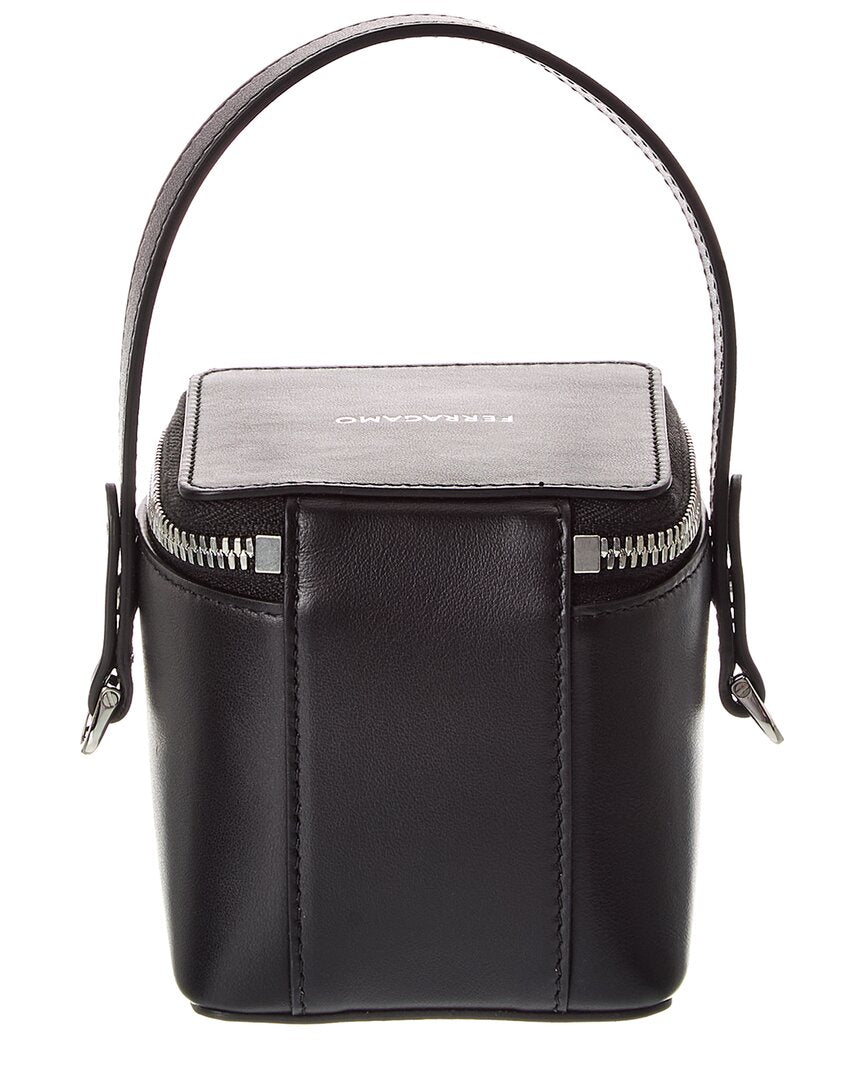 ferragamo leather vanity case