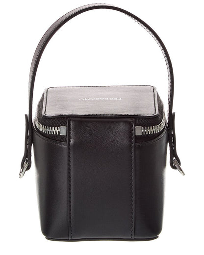 ferragamo leather vanity case